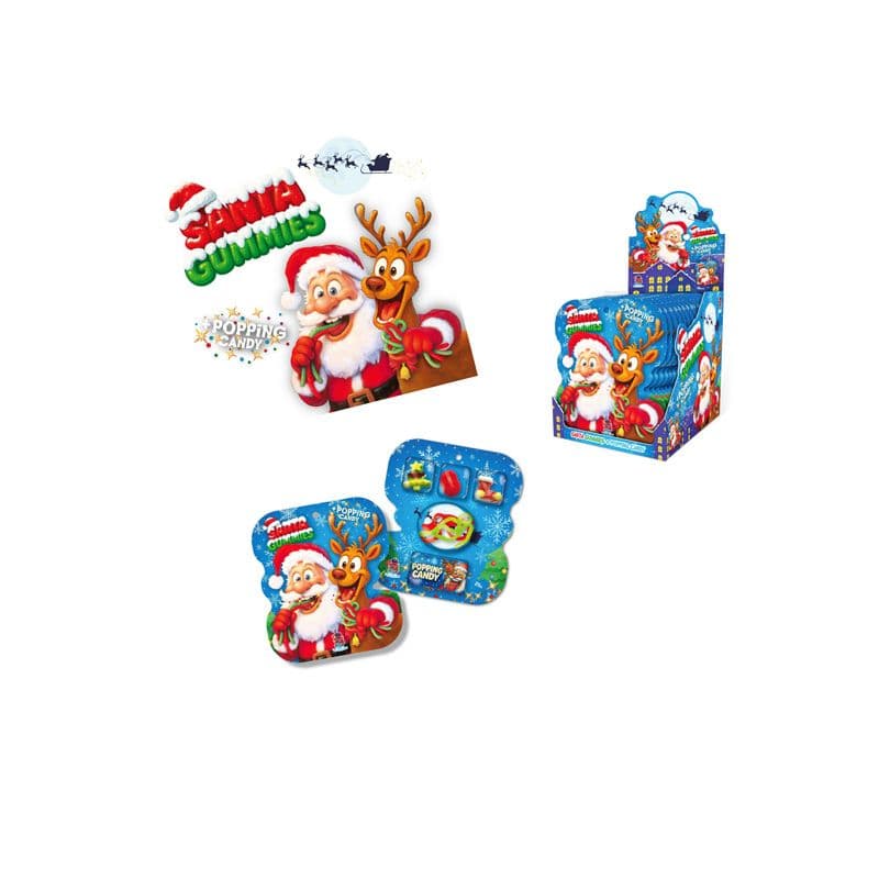 Santa 25 g gummies + popping candy 16/1